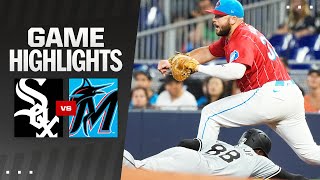 White Sox vs Marlins Game Highlights 7624  MLB Highlights [upl. by Emanuele]