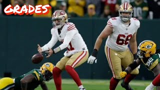 49ers 10 Packers 38 Grades [upl. by Yecam]