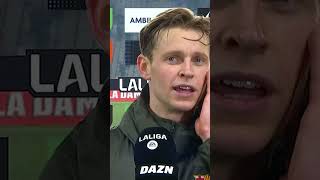 quotLa culpa es de los jugadoresquot 🗣️ Frenkie De Jong tiene PLENA confianza en Xavi Hernández [upl. by Gregoor]