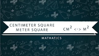 How to convert Square Centimeterscm2 into Square Metersm2 and viceversa [upl. by Fowkes]