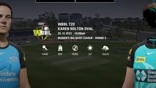 🇦🇺🏆🏏WBBL ADELAIDE STRIKERS Vs Brisbane Heat  Karen Rolton Oval 🏟️ [upl. by Reid]