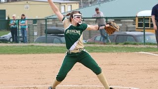 Kaylee Stewart 2019 PitcherSS2B – Freshman Year Game Film [upl. by Yliah942]