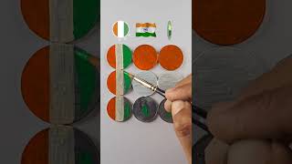 Indian flag craft 🇮🇳 Independence day drawing  Republic day drawing shorts viral india [upl. by Enogitna197]