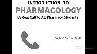 Introduction To Pharmacology [upl. by Omissam]