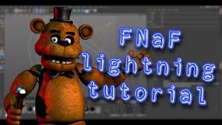 FNAF 1 basic lightning tutorial for C4D or any 3D animation software [upl. by Ataner]