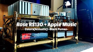 Hifi rose RS130  Apple Music  Burmester 032  Colors [upl. by Campney189]