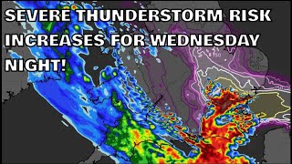 Severe Thunderstorm Risk Increases for Wednesday Night 30th April 2024 [upl. by Syla]