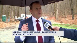 News 12 tours Jehovahs Witnesses 249acre property where massive production studios are planned [upl. by Ilsa551]