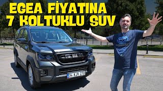 Türkiye’nin en ucuz 7 koltuklu SUV’u 1 Milyonluk SWM G03Fyi test ettik [upl. by Attezi]