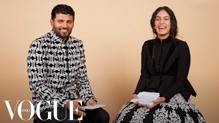 Jay Shetty amp Radhi DevlukiaShetty Answer All Your Questions About Love  Vogue India [upl. by Cnut475]