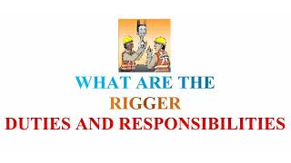 What are the Responsibilities of a Rigger Important Interview Questions [upl. by Nylhsoj82]