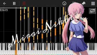 Mirai Nikki Op 1  Kuusou Mesorogiwi Piano [upl. by Astto]