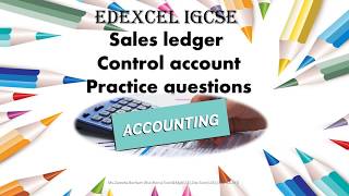 Edexcel IGCSEcontrol Accounts2019 Jan [upl. by Mayeda]