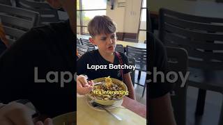 11yo Boy Describes Lapaz Batchoy In Iloilo Philippines [upl. by Mosera]