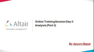 Online Training Session Day 5 PART  3  Analysis Last Part [upl. by Auqinu395]