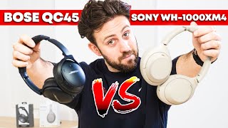 Bose QC45 vs Sony WH1000XM4  Which One Is The Best [upl. by Nordgren541]