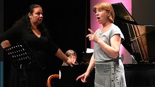 Stage de chant lyrique avec Sylvia Cazeneuve et Caroline Oliveros [upl. by Henrie]