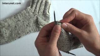 How to knit socks  video tutorial [upl. by Reggi]