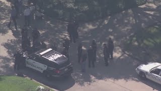 Officer recovering 3 suspects arrested after home invasion shooting Houston police say [upl. by Filberto]