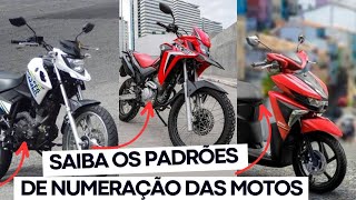 Padrões de Numerações das Motos Honda e Yamaha Não caia mais em Golpes [upl. by Nnahsal]