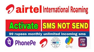 Airtel international roaming important activation tips  how to fix roaming messages  हिंदी में [upl. by Cleveland]