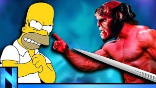 HOMER VS HELLBOY  SWORD DUEL TO THE DEATH [upl. by Atilehs]