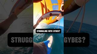 Quick gybe tip wingfoiling wingfoil gybe jibe foiling hydrofoil tricktip howto [upl. by Eilahtan328]