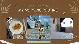 Vlog GRWM MY REALISTIC MORNING ROUTINE AS AN EVENT HOSTESS [upl. by Ikram]