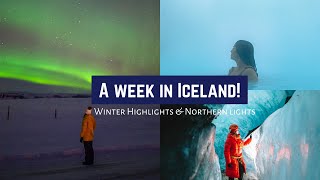 Iceland Vlog  7 days in Iceland  Winter Highlights amp Northern Lights [upl. by Aimek]