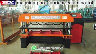 Maquina para fabricar calamina tr4 [upl. by Afinom349]