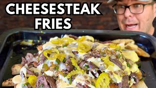 ANOTHER HOME RUN  Cheesesteak Fries are BETTER than a Philly Cheesesteak Sandwich [upl. by Nestor]