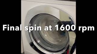 Schulthess Spirit 521 washing machine program cotton 70 degrees [upl. by Hemminger660]