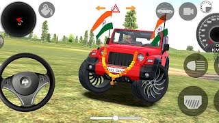 doller song 👿new model 3D Mahindra thar drive car game simulator [upl. by Yentroc]