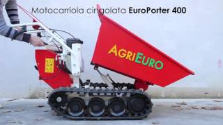 Prova della motocarriola EuroPorter 400 AgriEuro [upl. by Ahsineg]