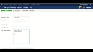 Easy form maker basic mail settings [upl. by Nwahsad144]