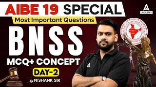 AIBE 19  BNSS Important MCQs amp Concepts  All India Bar Exam 2024  By Nishank Sir [upl. by Eneladgam]