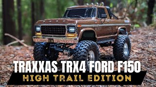 Traxxas TRX4 Ford F150 Ranger High Trail RC Truck Full Review amp Run [upl. by Mosley]