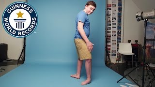 Teenager can make his feet face backwards  Guinness World Records [upl. by Fitzhugh534]