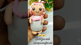 polymer Clay doll 😱😱 diy claycraft clayart viralvideo craft shortvideo polymerclay clay [upl. by Terrilyn89]