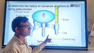 to measure radius of curvature of spherical surface using spherometer spherometer practical [upl. by Steady]