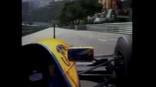 F1 93 Mônaco GP Onboard Cam with Senna Schumacher and Prost [upl. by Euseibbob]