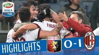 Genoa  Milan 01  Highlights  Giornata 28  Serie A TIM 201718 [upl. by Terryl]