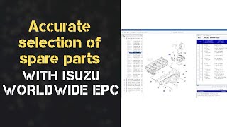 MAXIMUM PRECISION OF SPARE PARTS WITH ISUZU WORLDWIDE EPC [upl. by Inasah]