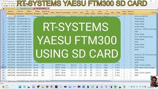 RTSYSTEMS  YAESU FTM300 Programme Using SD Card  No Cable [upl. by Jaymie485]