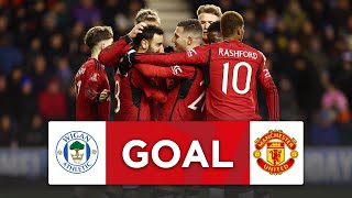 GOAL  Bruno Fernandes  Wigan 02 Manchester United  Third Round  Emirates FA Cup 202324 [upl. by Anenahs688]