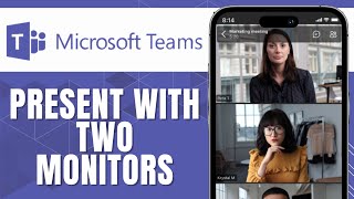 HOW TO PRESENT IN MICROSOFT TEAMS MEETING WITH TWO MONITORS [upl. by Alisander753]