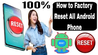 How to Backup and Factory Reset Your Android Device  Factory Data Reset Any Android Phone [upl. by Cud130]