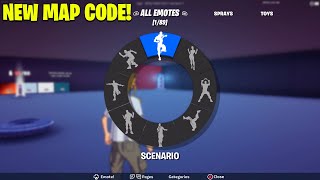 How To Get FREE EMOTES and FREE SKINS in Fortnite New Map Code [upl. by Kling]