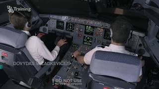 Crosswind takeoff and landing with an Airbus A320 90 degree 38 knots crosswind  BAA Training [upl. by Kory]