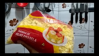 refeição completa com farinha de milho amarela [upl. by Yalonda]